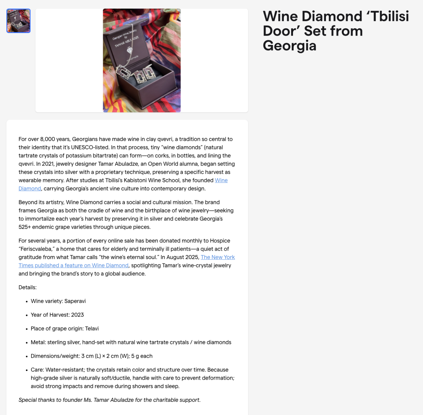 Wine Diamond at the Silent Auction in Washington, D.C.!